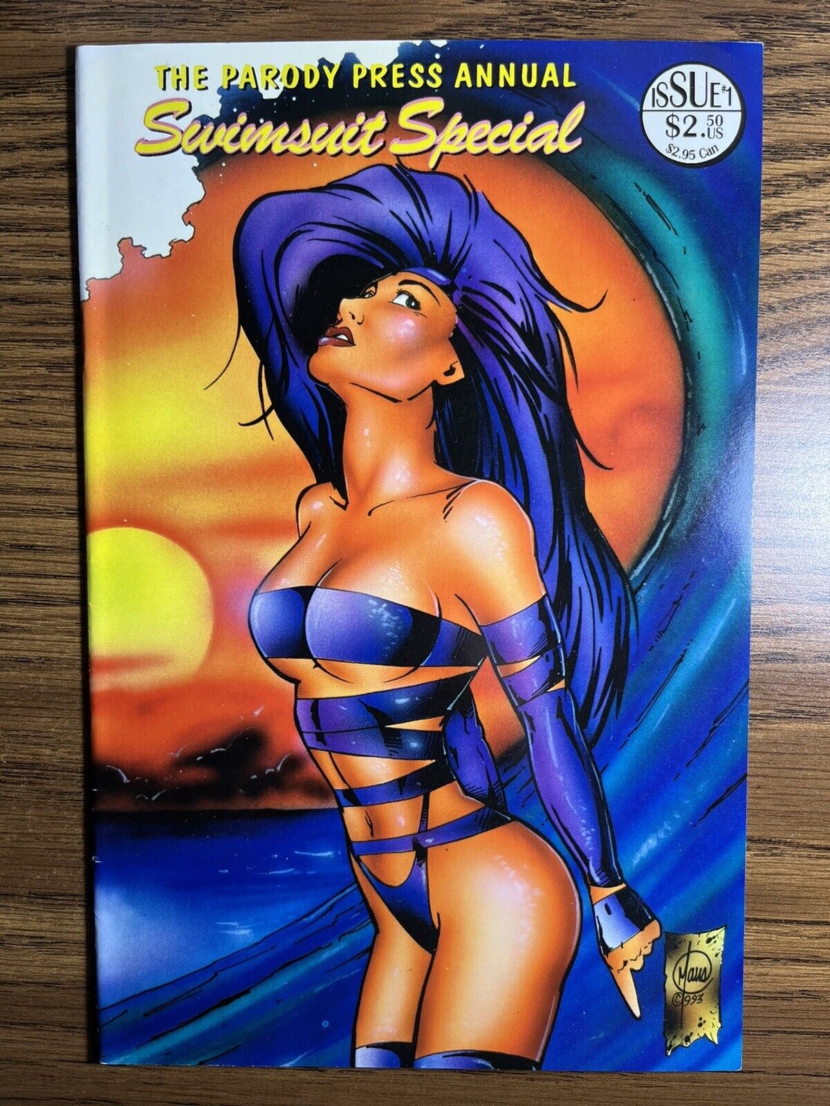 THE PARODY PRESS ANNUAL SWIMSUIT SPECIAL 1 GORGEOUS BILL MAUS COVER 1993 RARE