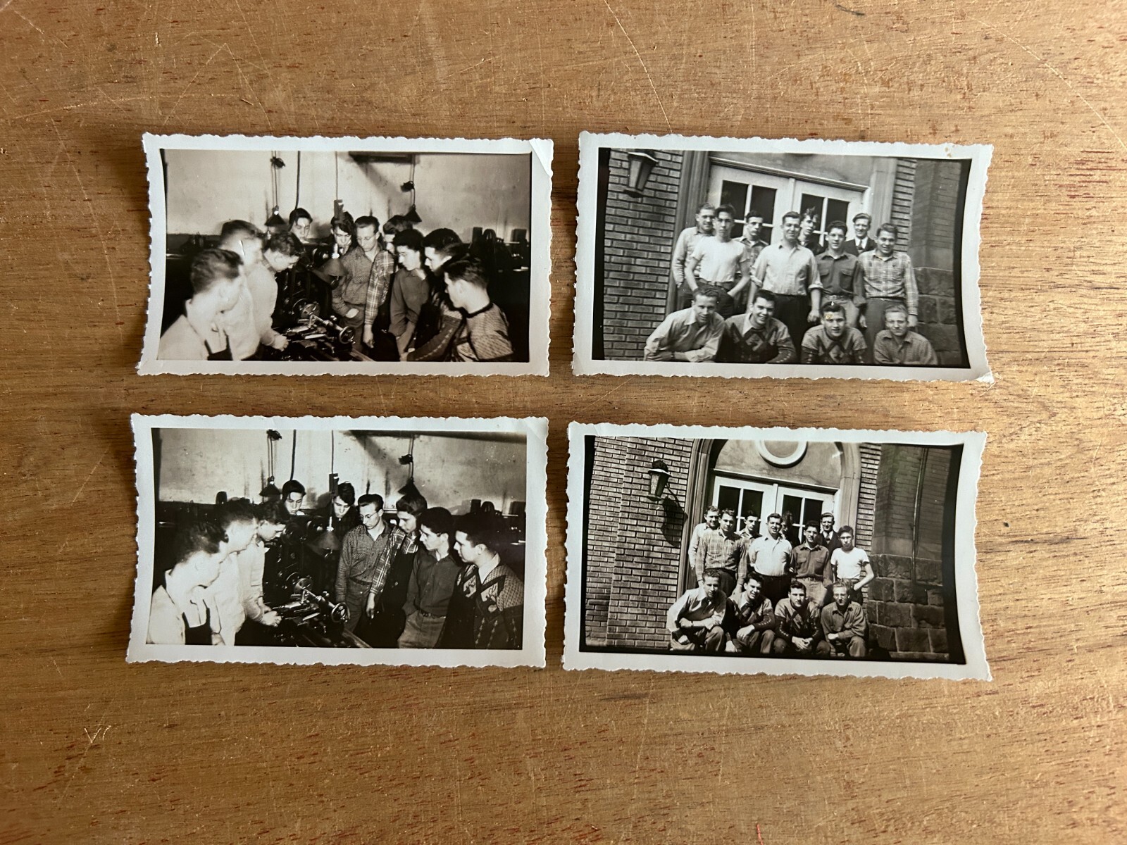 Slaymaker Machine Ship 1947 Photograph B + W Photo Lot Of 4 Pennsylvania Orig.