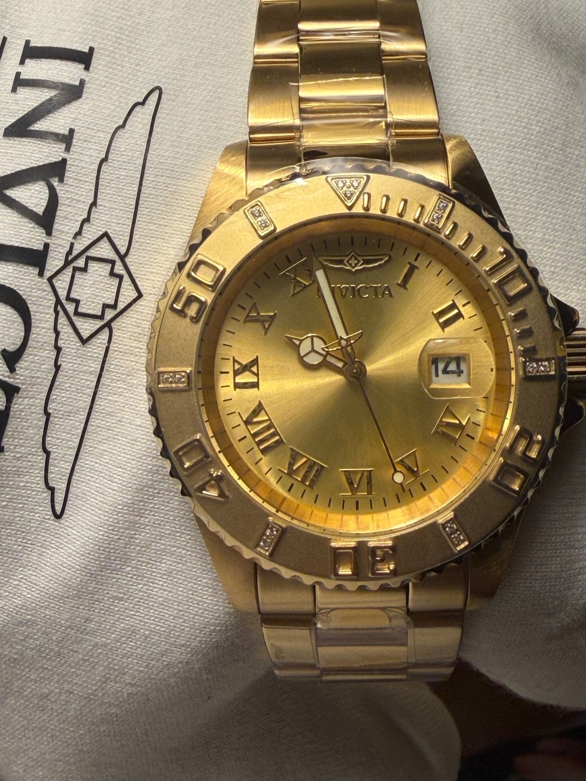 INVICTA PRO DIVER CRESTLINK 0.06 CT DIAMOND WATCH 40mm SWISS RONDA $399 RETAIL INVICTA PRO DIVER CRESTLINK 0.06 CT DIAMOND WATCH 40mm SWISS RONDA $399 RETAIL