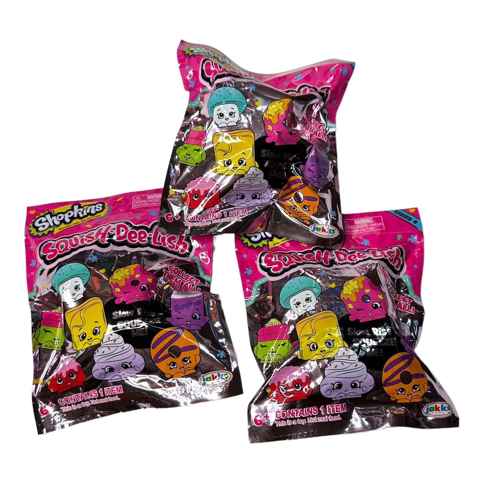 NEW Shopkins Squish-Dee-Lish Squeezie Food Toy SUPER RARE Series 4 Lot of 3 NEW Shopkins Squish-Dee-Lish Squeezie Food Toy SUPER RARE Series 4 Lot of 3