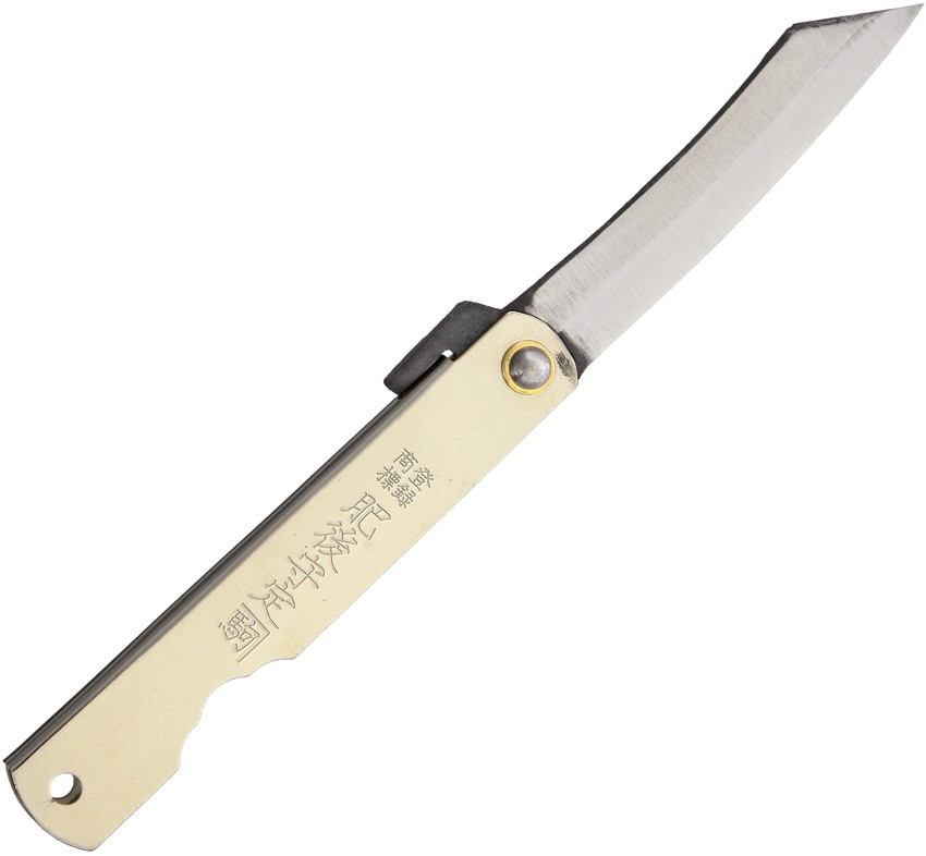 Higonokami Knives No 3 Silver Folder Pocket Knife Carbon Steel Blade GO03SL Higonokami Knives No 3 Silver Folder Pocket Knife Carbon Steel Blade GO03SL