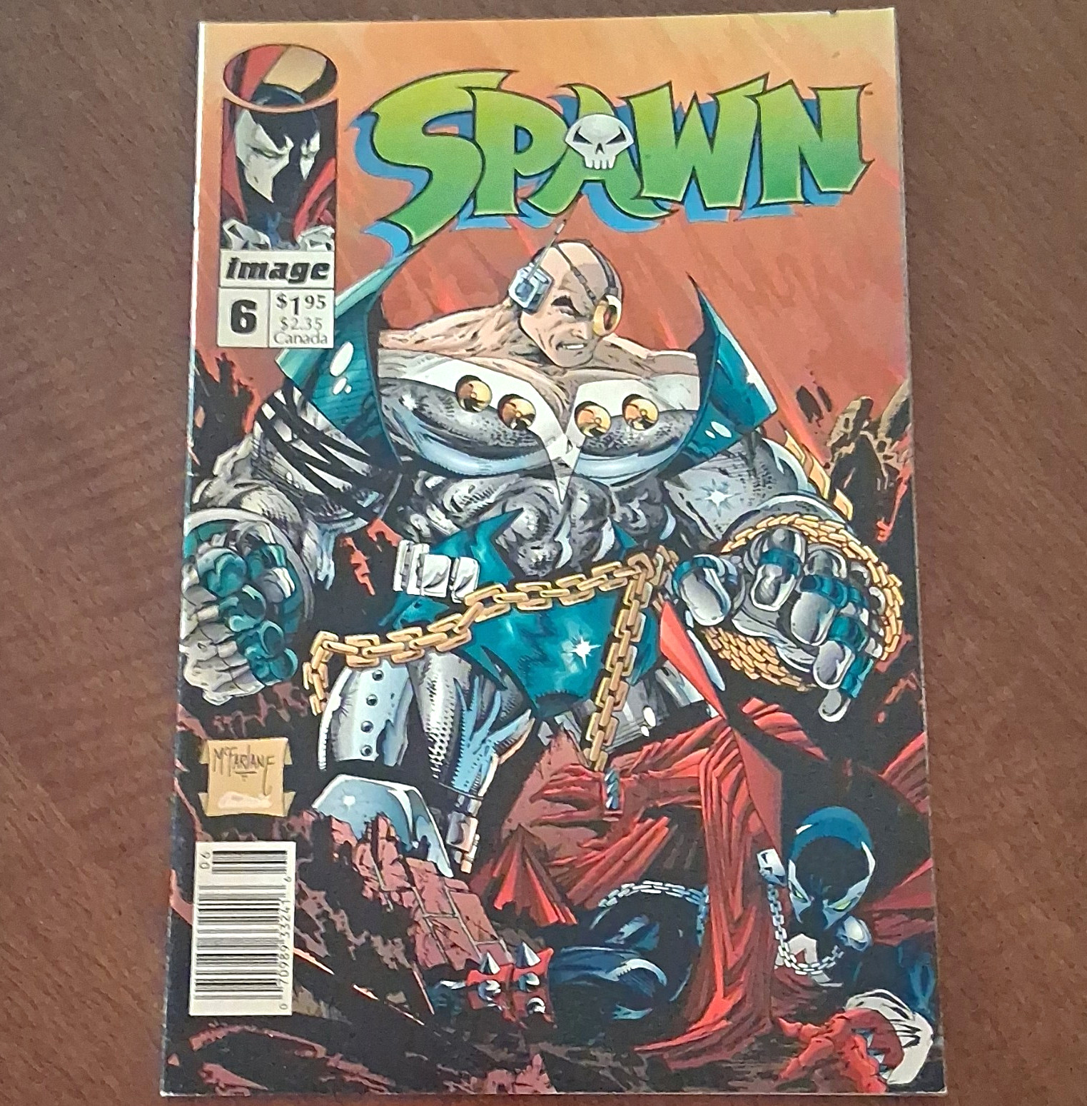Image Spawn #6 Todd McFarlane Newsstand Edition w/ Spawn Tour '93 Insert Image Spawn #6 Todd McFarlane Newsstand Edition w/ Spawn Tour '93 Insert