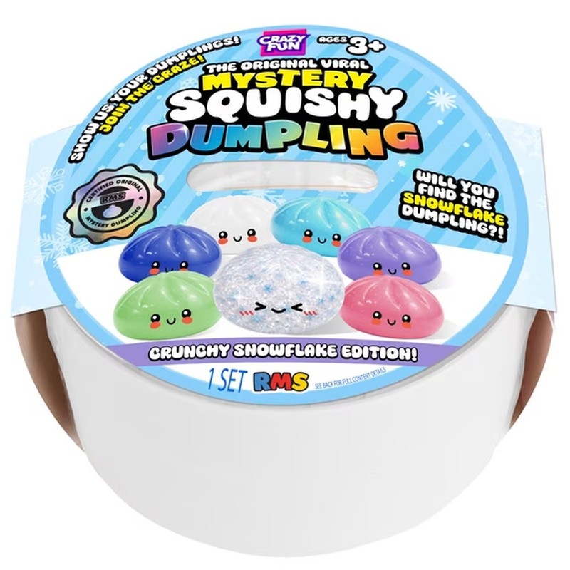 Mystery Squishy Dumpling Snowflake Edition Crunchy Sealed Blind Crazy Fun RMS Mystery Squishy Dumpling Snowflake Edition Crunchy Sealed Blind Crazy Fun RMS