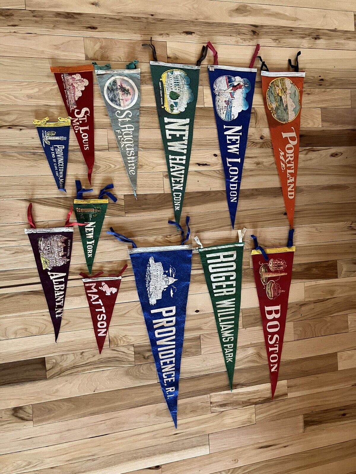 Vintage Felt Banners  29” To 12”