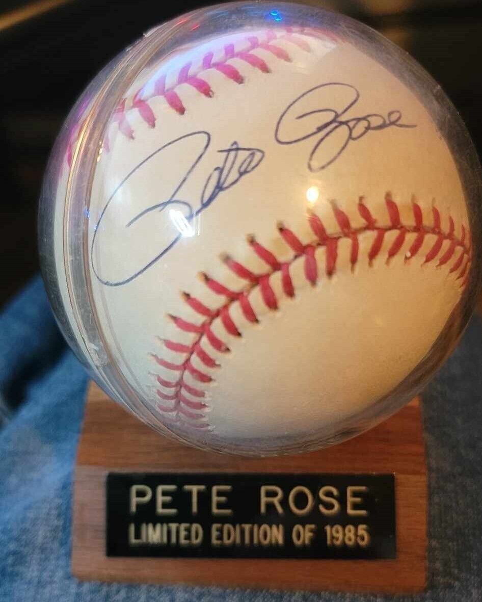 Pete Rose Sept111997 Autographed Baseball COA Cancellation 356/1985