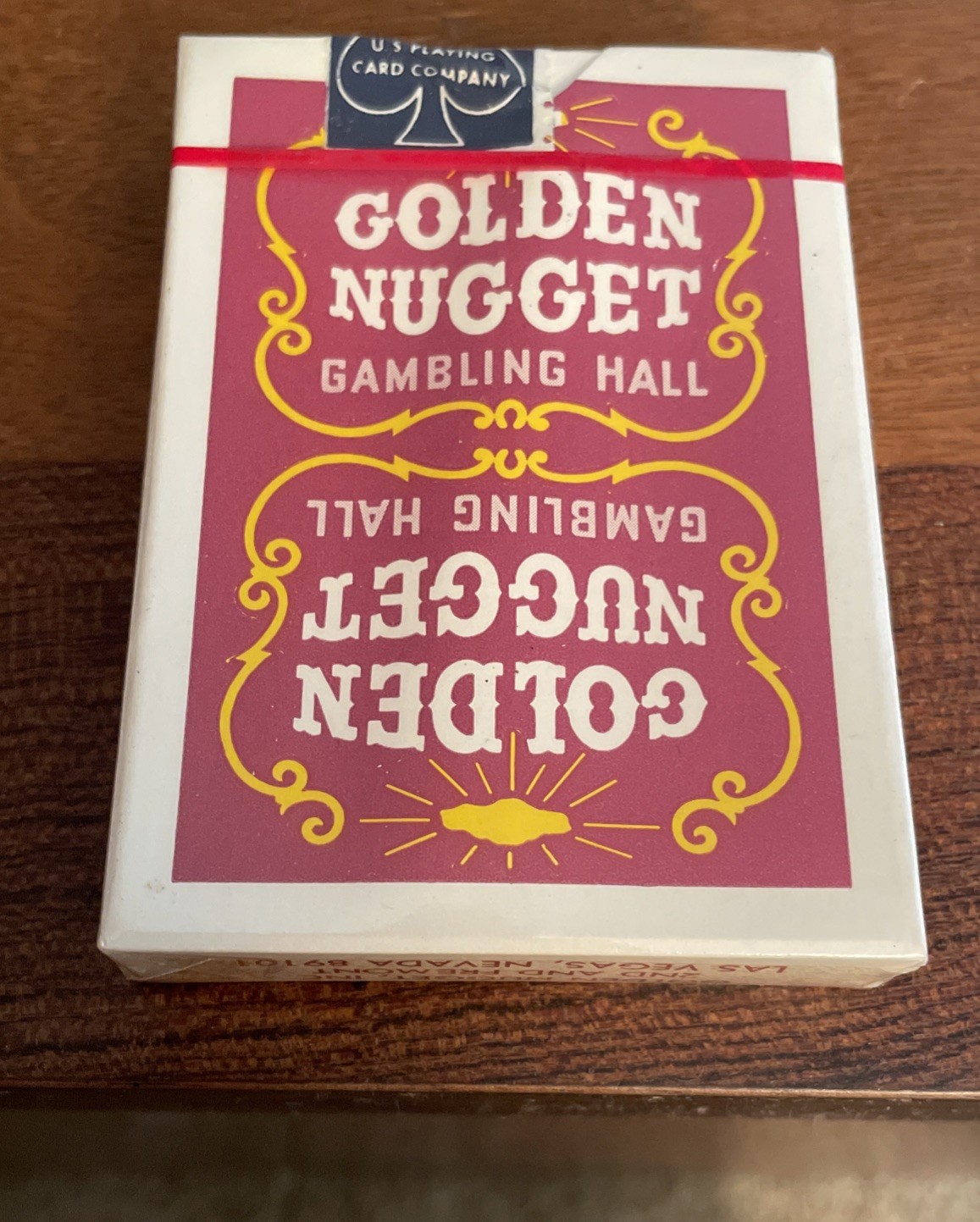 Golden Nugget Gambling Hall Las Vegas NV Sealed Playing Cards Deck