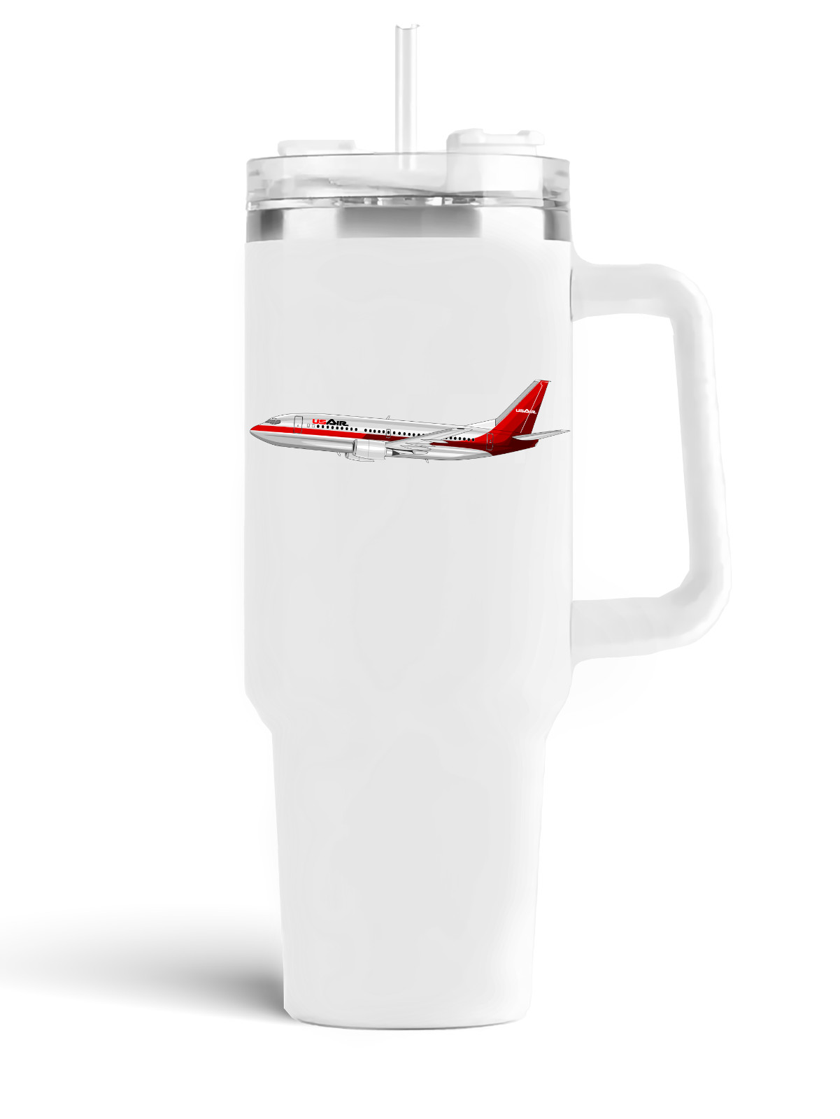 US Air Boeing 737 Stainless Steel Quencher Tumbler 40oz. US Air Boeing 737 Stainless Steel Quencher Tumbler 40oz.