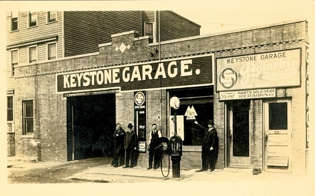Keystone Garage Postcard Vintage Ford Repair Gas Station Auto Shop RPPC AZO Keystone Garage Postcard Vintage Ford Repair Gas Station Auto Shop RPPC AZO