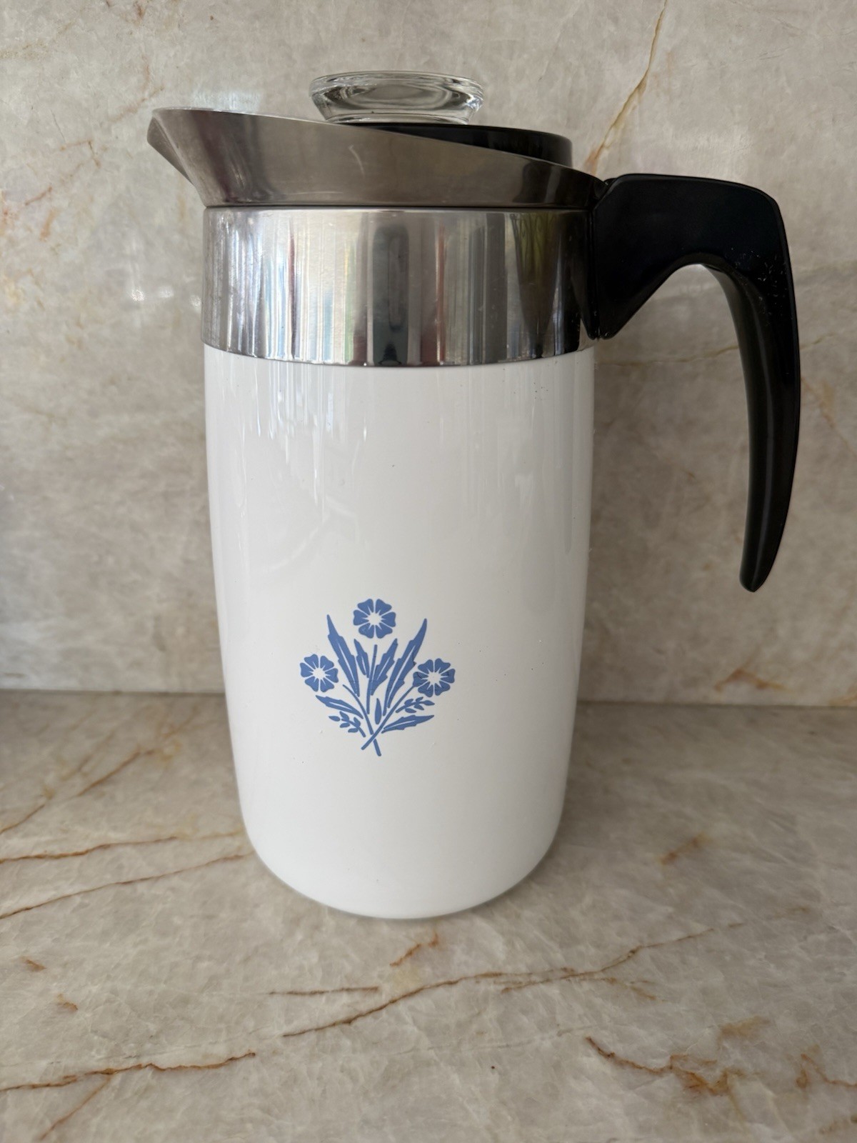 Vintage Corning Ware P-80-EP 10 Cup (No Cord) Blue Cornflower Vintage Corning Ware P-80-EP 10 Cup (No Cord) Blue Cornflower