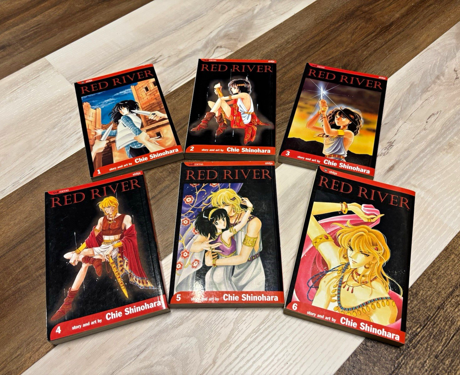 Red River Manga Lot Vols 1-6 VIZ Softcover (some 1st Print) Chie Shinohara Red River Manga Lot Vols 1-6 VIZ Softcover (some 1st Print) Chie Shinohara
