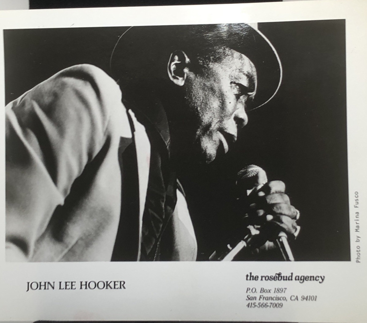 1986 Press Photo John Lee Hooker, Recording Artist