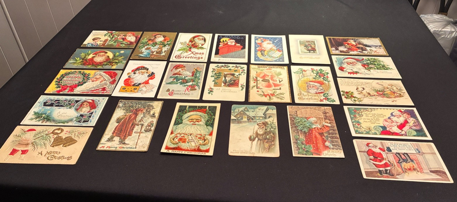 Big~Lot of 10~Antique~SANTA CLAUS~Christmas Postcards~Great Variety~Vintage~r544 Big~Lot of 10~Antique~SANTA CLAUS~Christmas Postcards~Great Variety~Vintage~r544