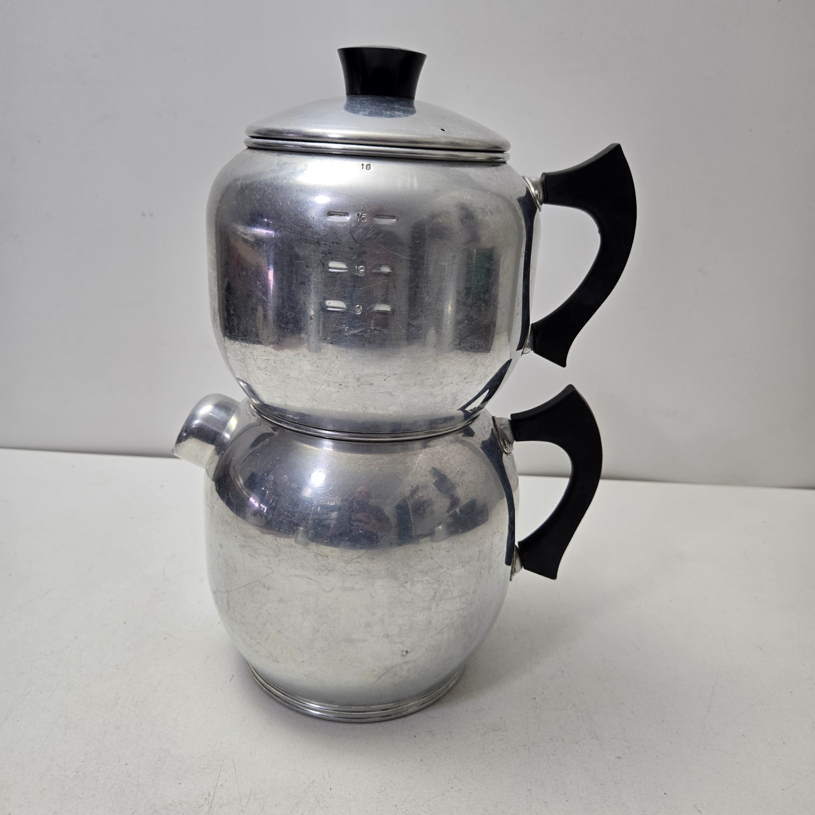 VINTAGE KWIK DRIP WEST BEND ALUMINUM 18 CUP DRIP COFFEE MAKER MADE IN USA VINTAGE KWIK DRIP WEST BEND ALUMINUM 18 CUP DRIP COFFEE MAKER MADE IN USA