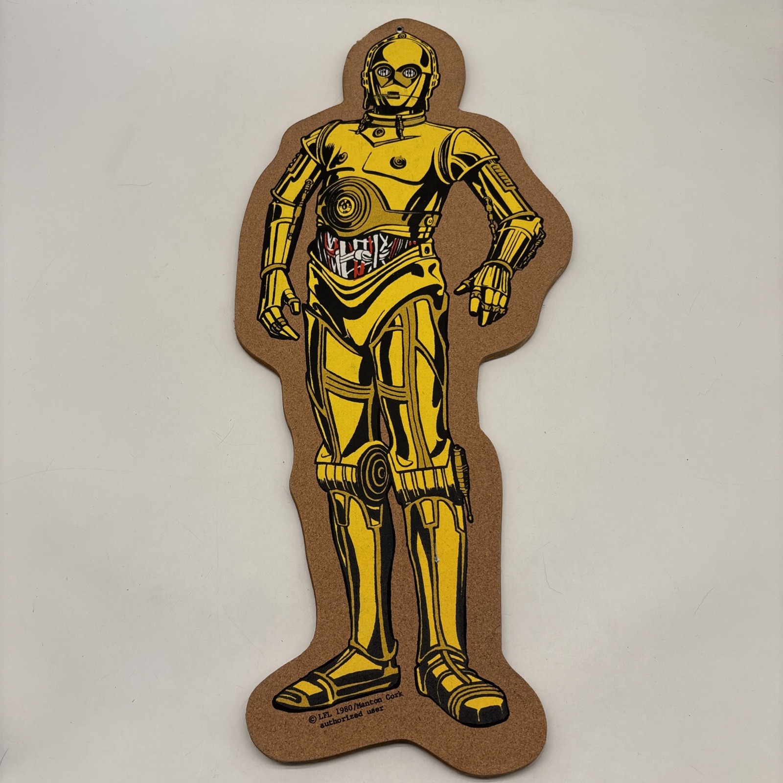 Vintage 1980s Star Wars CP30 Manton Cork Display Vintage 1980s Star Wars CP30 Manton Cork Display