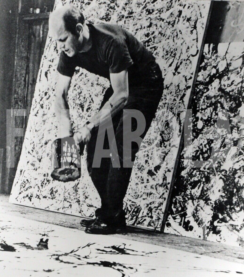 Vintage Press Photo USA, L\'Artist JACKSON Pollock, Yr 50, print 9 3/8x7 1/8in