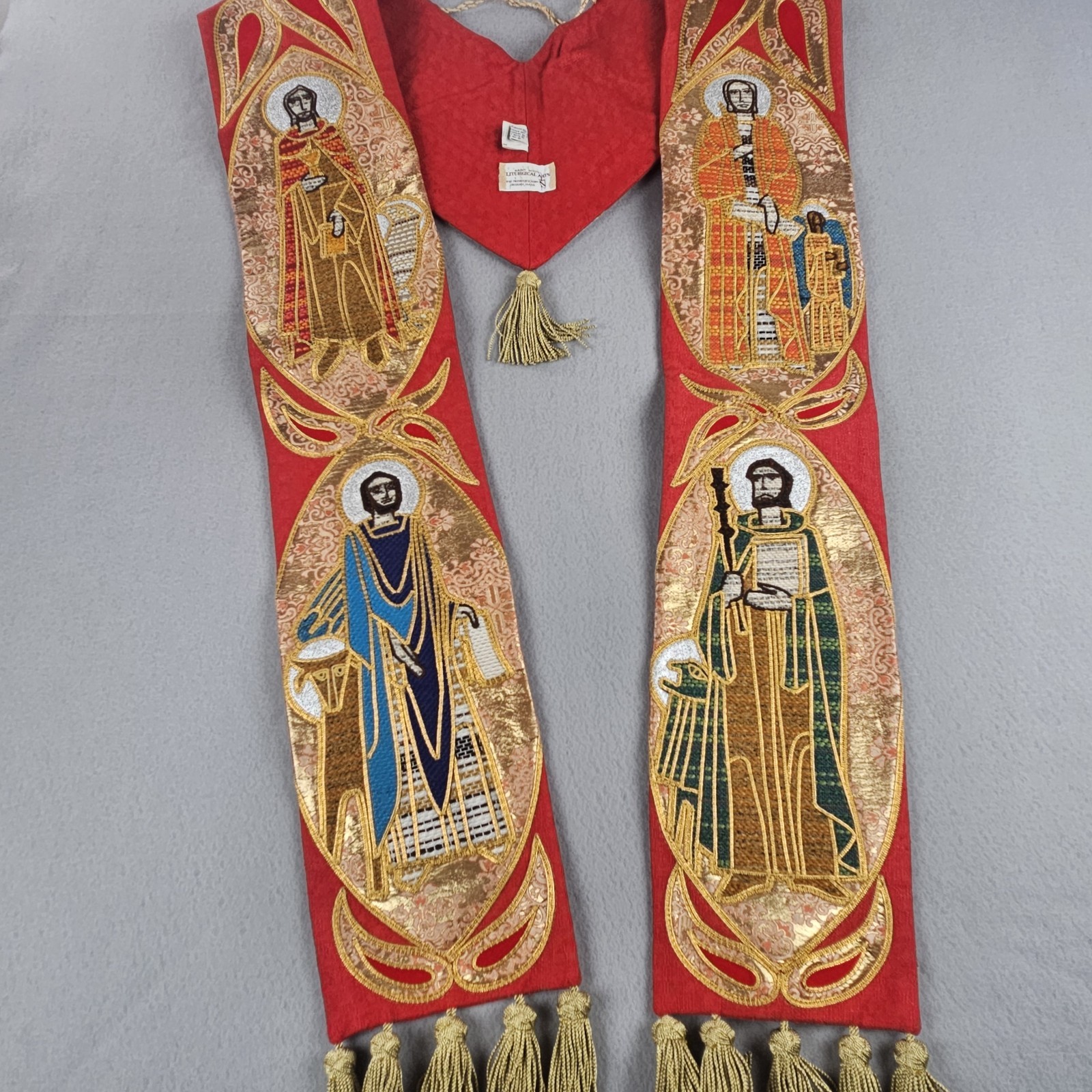 Vintage Slabbinck Liturgical Clergy Minister Overlay Stole Four Evangelists Vintage Slabbinck Liturgical Clergy Minister Overlay Stole Four Evangelists