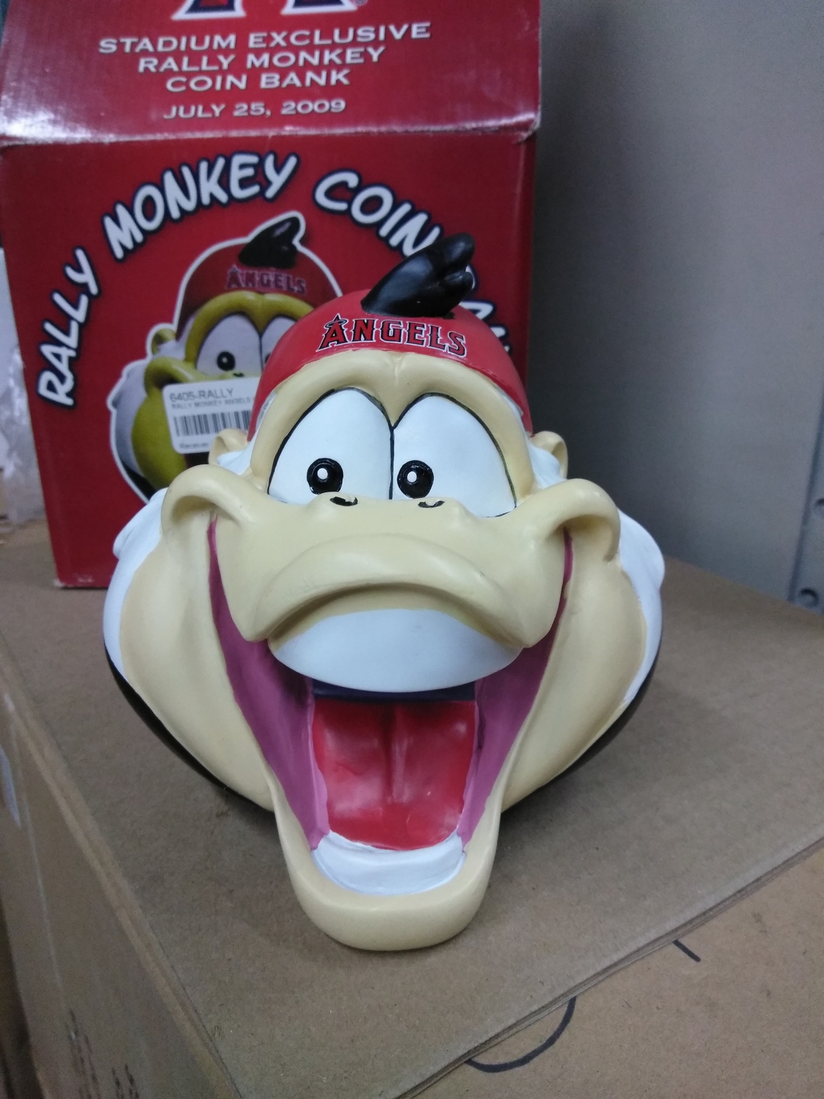 Rally Monkey Angels Coin Bank Bobblehead Bobble head Rally Monkey Angels Coin Bank Bobblehead Bobble head