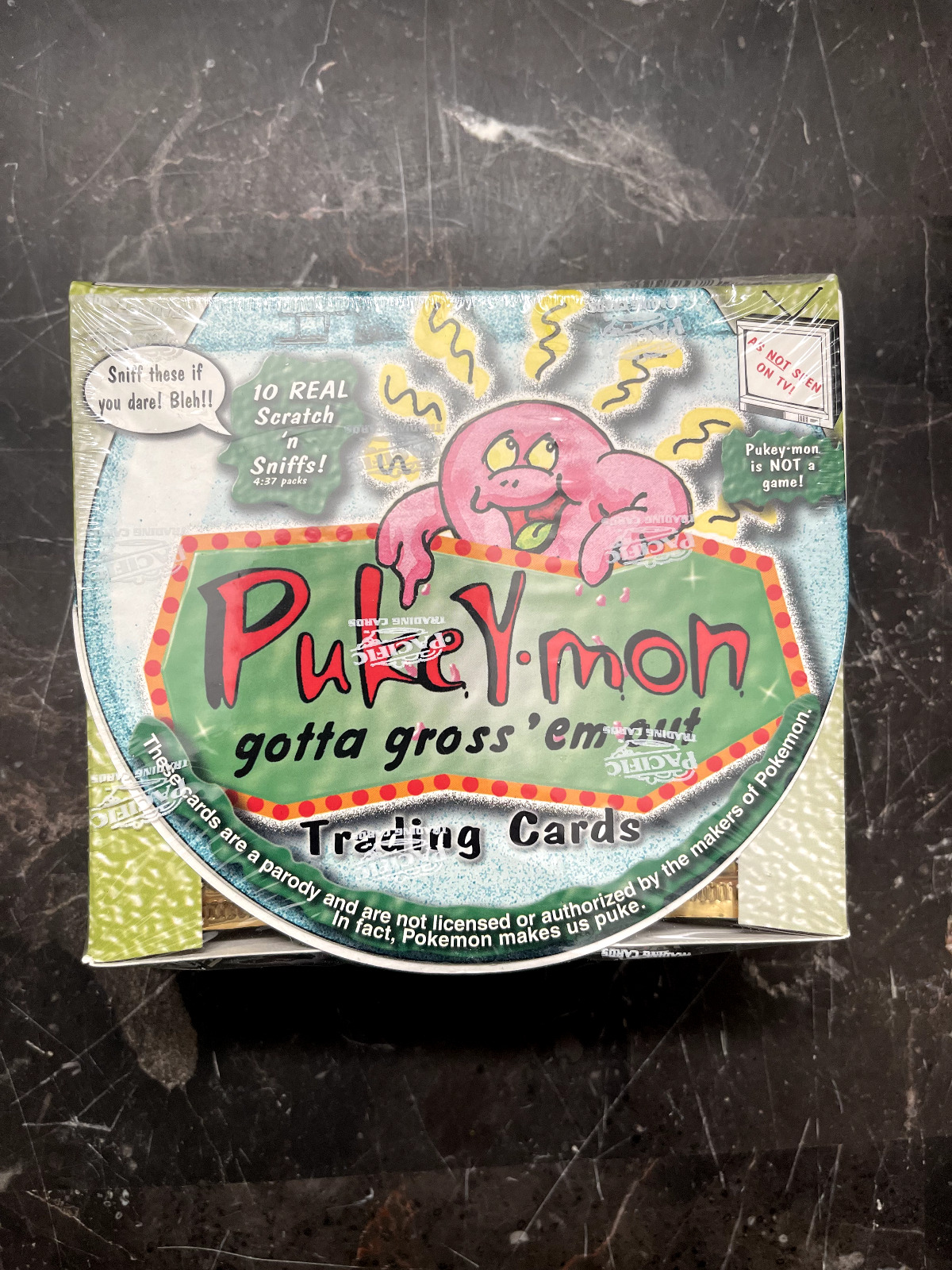 2000 Pacific Pukey-Mon Trading Card Box Sealed (36 Packs) RARE