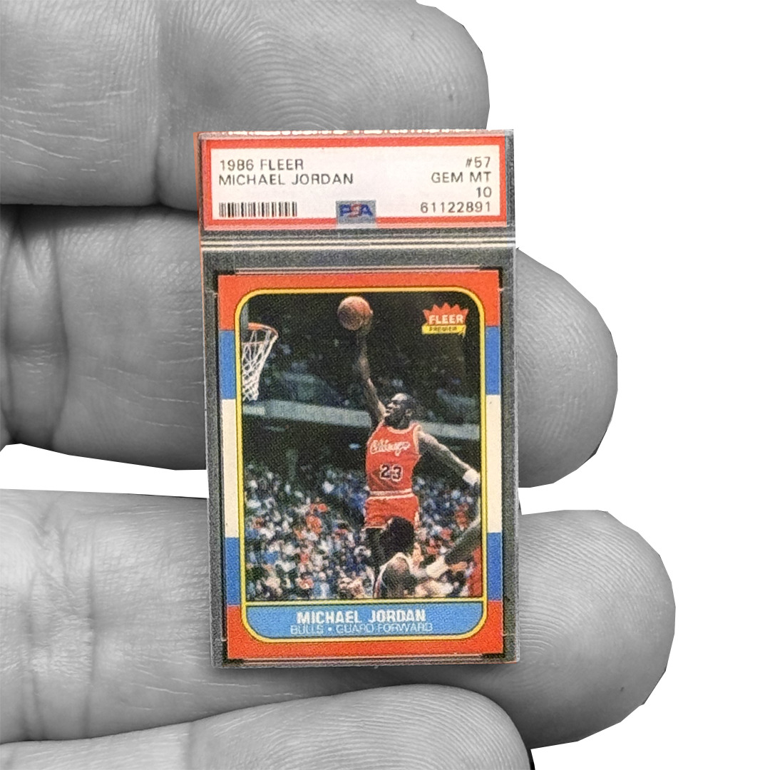 PBX-011-6 Lapel Pin for 1986 1987 Fleer Michael Jordan Rookie Card Collectors PS