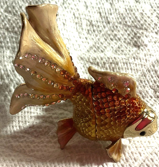 Golden Koi Trinket Box