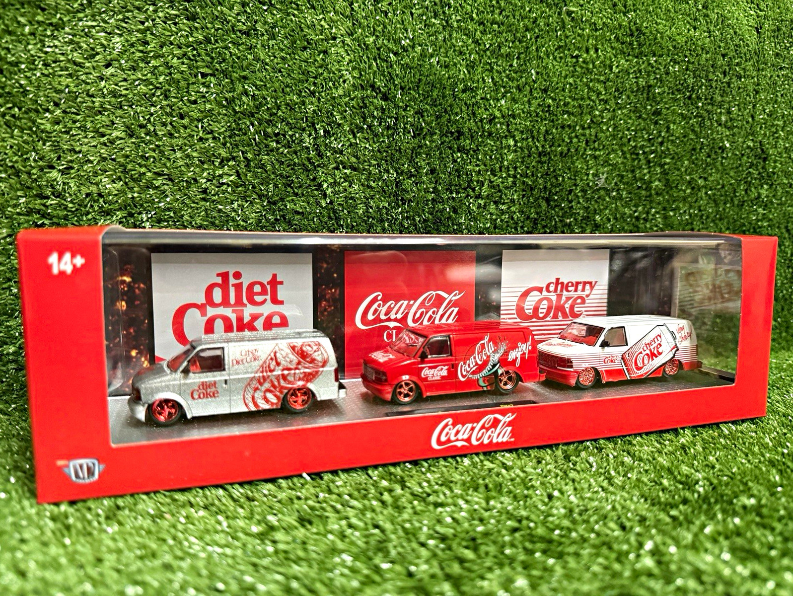 Coca-Cola M2 Machines Truck & Van 3-Pack Set Diet Classic Cherry Coke *CHASE* Coca-Cola M2 Machines Truck & Van 3-Pack Set Diet Classic Cherry Coke *CHASE*