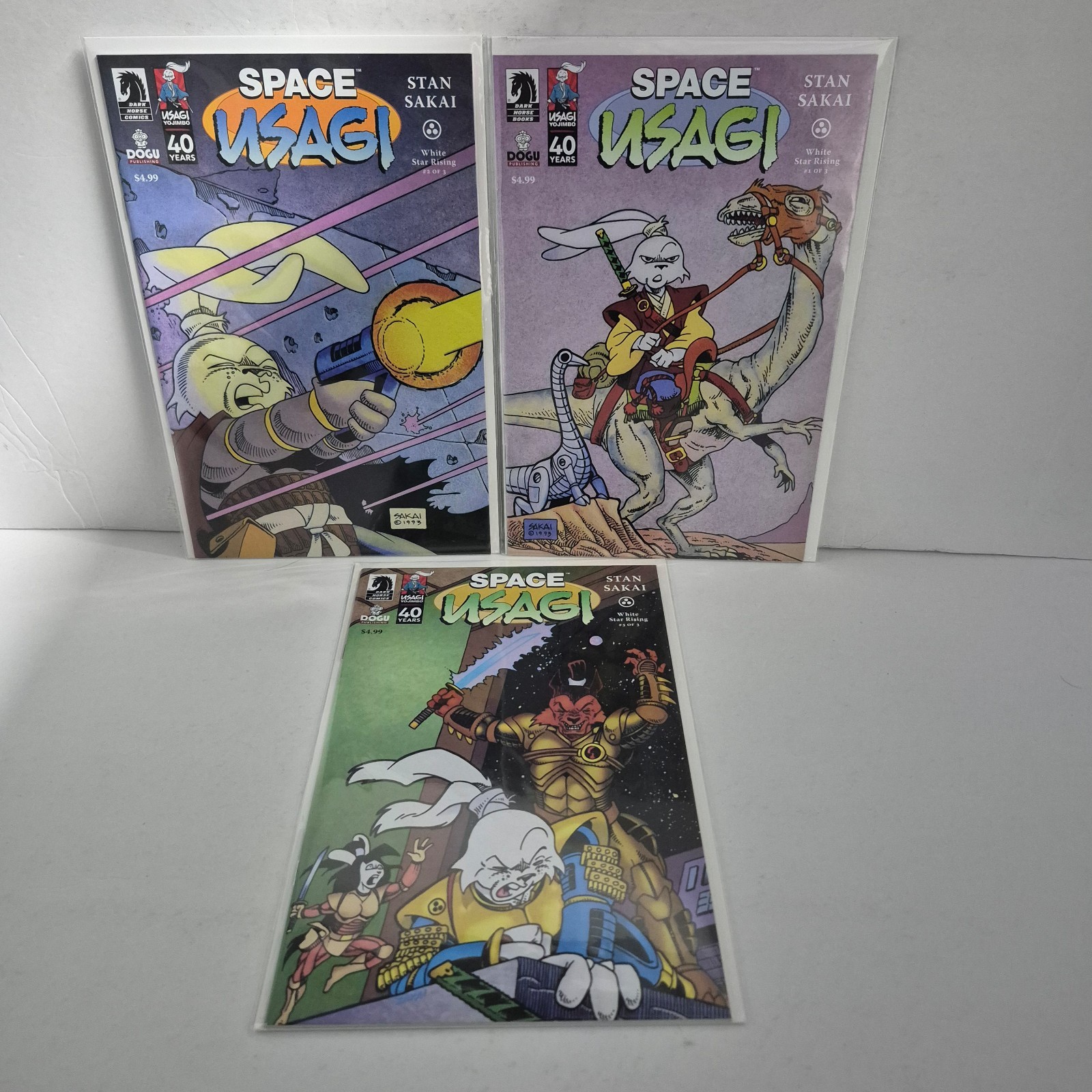 Space Usagi: White Star Rising #1-3 VF/NM complete series - Stan Sakai - Yojimbo Space Usagi: White Star Rising #1-3 VF/NM complete series - Stan Sakai - Yojimbo