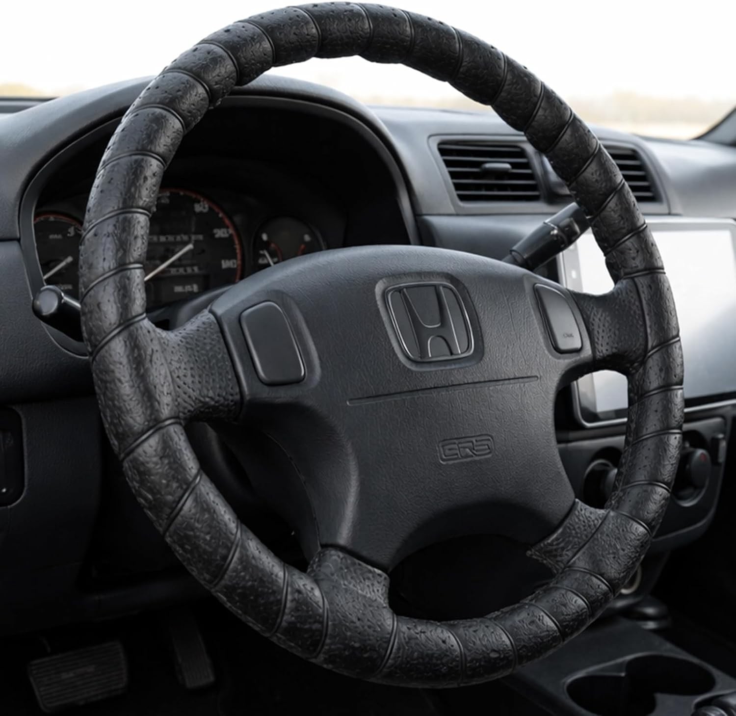 FINOO Black Lace-On Steering Wheel Cover, 14–15 Inch Universal Fit, Retro Cla... FINOO Black Lace-On Steering Wheel Cover, 14–15 Inch Universal Fit, Retro Cla...