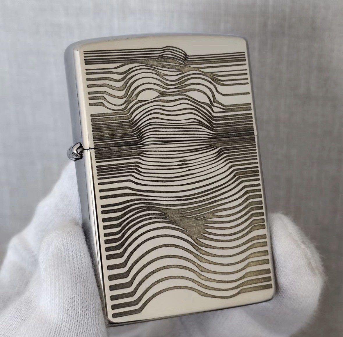 Sexy Female Body Optical Illusion Silver Zippo Lighter In A New Box Sexy Female Body Optical Illusion Silver Zippo Lighter In A New Box