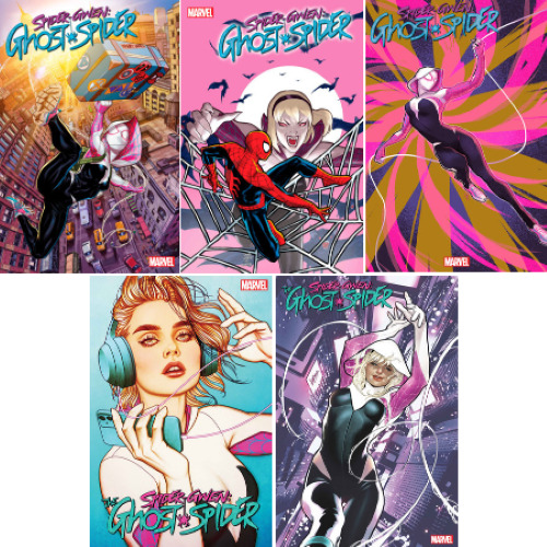 SPIDER-GWEN: THE GHOST-SPIDER #1 (FIVE COVER SET WITH FOIL) - PRESALE 5/22/24