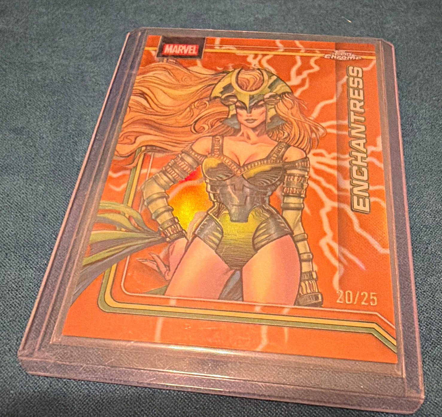 Topps Chrome Marvel 2025 Enchantress #035 Serial Numbered 20/25 Topps Chrome Marvel 2025 Enchantress #035 Serial Numbered 20/25