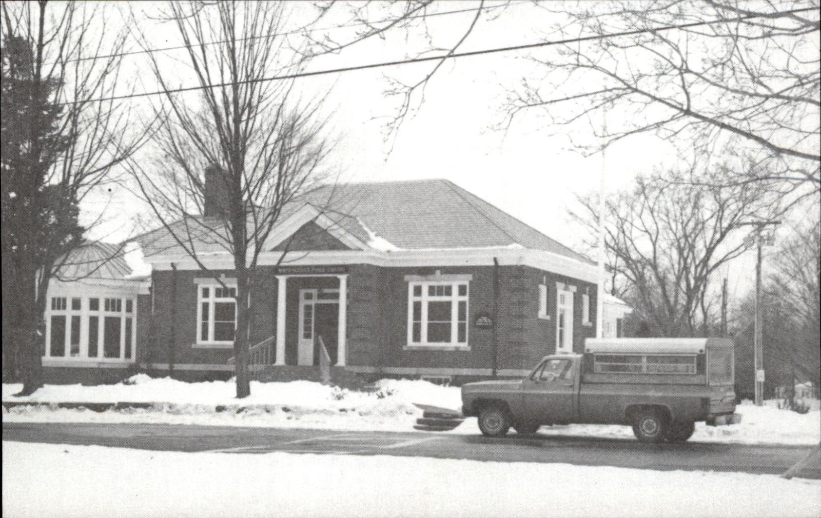 North Scituate RI Public Library Cardinal Printing Co. c1980s Vintage Postcard North Scituate RI Public Library Cardinal Printing Co. c1980s Vintage Postcard
