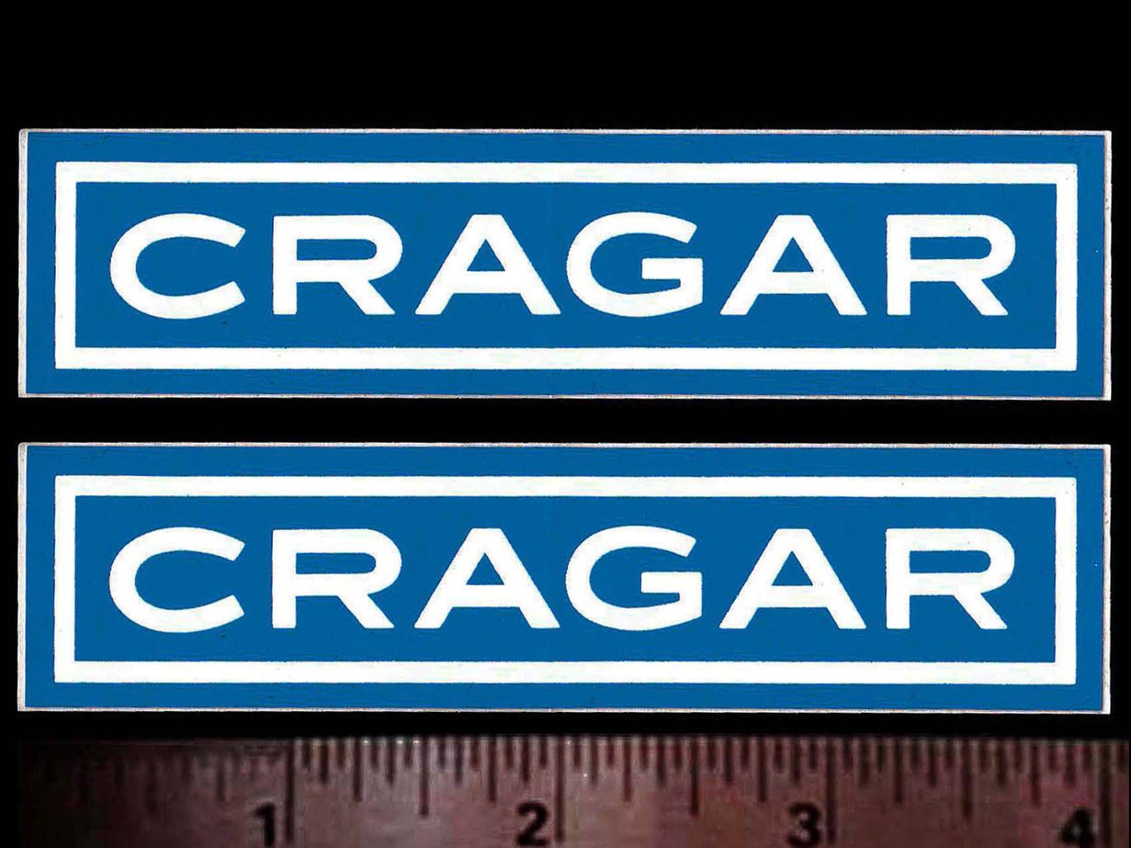 CRAGAR Wheels - Set of 2 Original Vintage 1960’s 70's Racing Decals/Stickers 4 CRAGAR Wheels - Set of 2 Original Vintage 1960’s 70's Racing Decals/Stickers 4