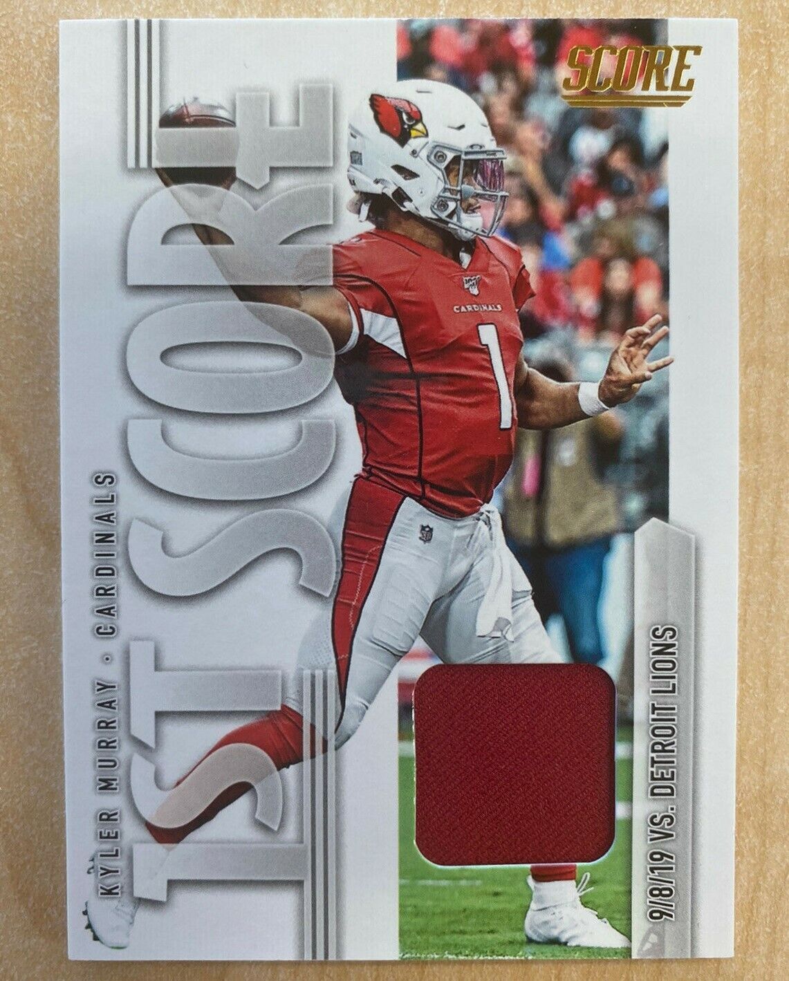 TOUCH 🔥 KYLER MURRAY🔥 1st Score GAME WORN Jersey Patch Relic ++