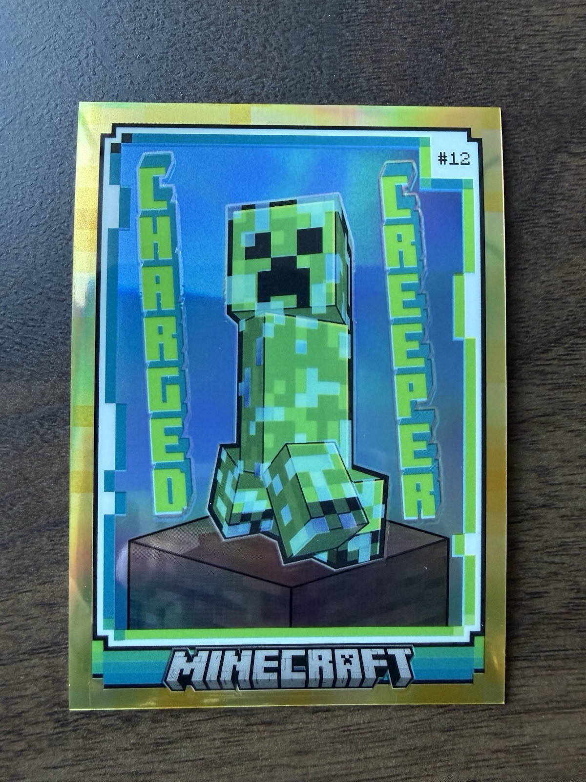 2024 Panini Prizm Minecraft Base Set Optichrome Gold /49 Charged Creeper #12 2024 Panini Prizm Minecraft Base Set Optichrome Gold /49 Charged Creeper #12