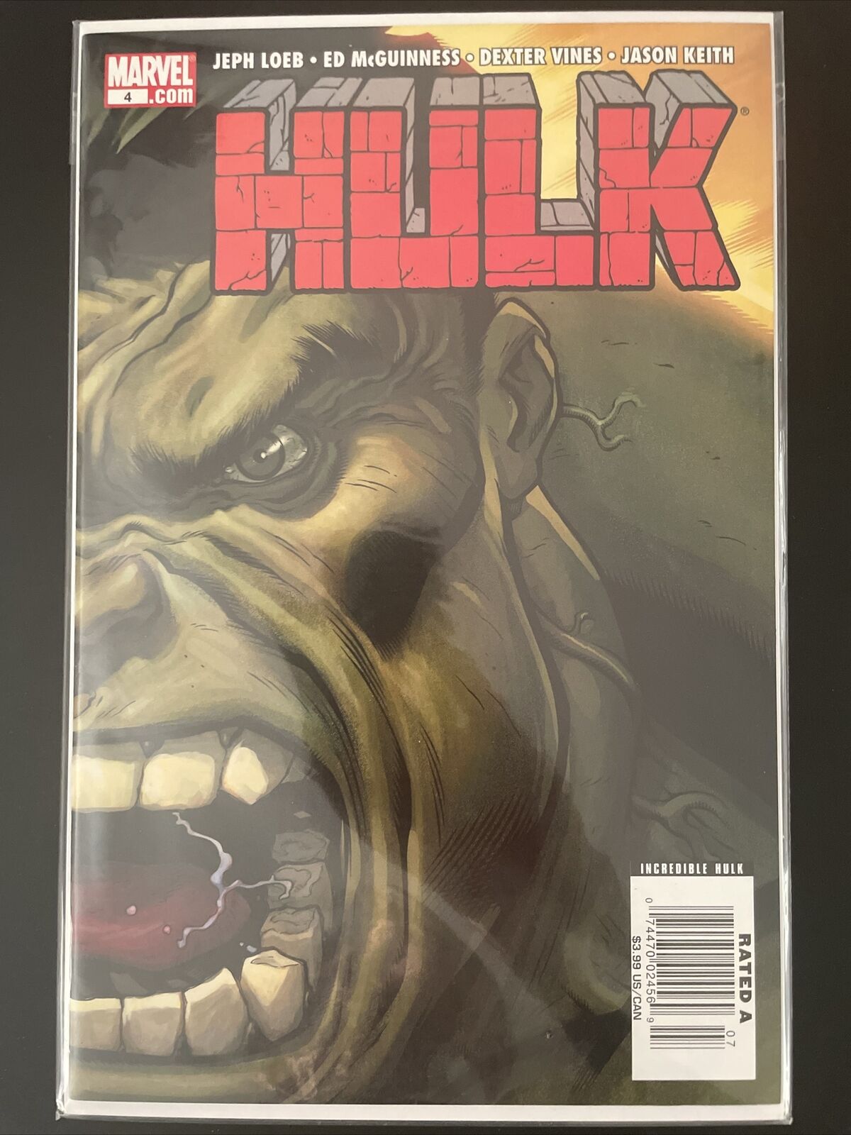 Hulk #4 (Marvel) Newsstand Variant Loeb & McGuinness