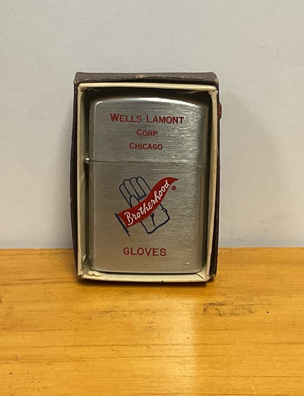 Vintage Wells Lamont Brotherhood Gloves Chicago IL Lighter Advertising NOS Vintage Wells Lamont Brotherhood Gloves Chicago IL Lighter Advertising NOS