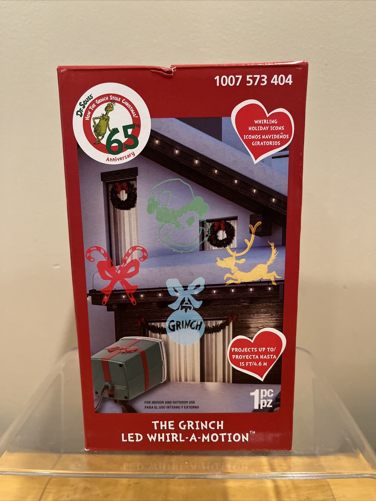 Gemmy LED LightShow DR. Seuss Projector Whirl A Motion Grinch LED Projector