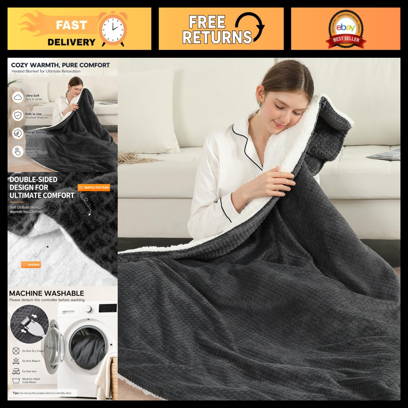 Electric Throw Blanket 50