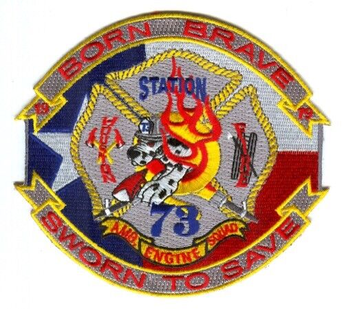 Houston Fire Department Station 73 Patch Texas TX v2