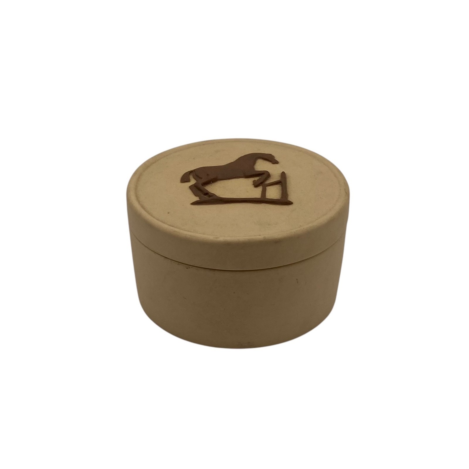 Wedgwood Taupe on Cane Mini Trinket Box Jasperware George Stubbs Equestrian Wedgwood Taupe on Cane Mini Trinket Box Jasperware George Stubbs Equestrian