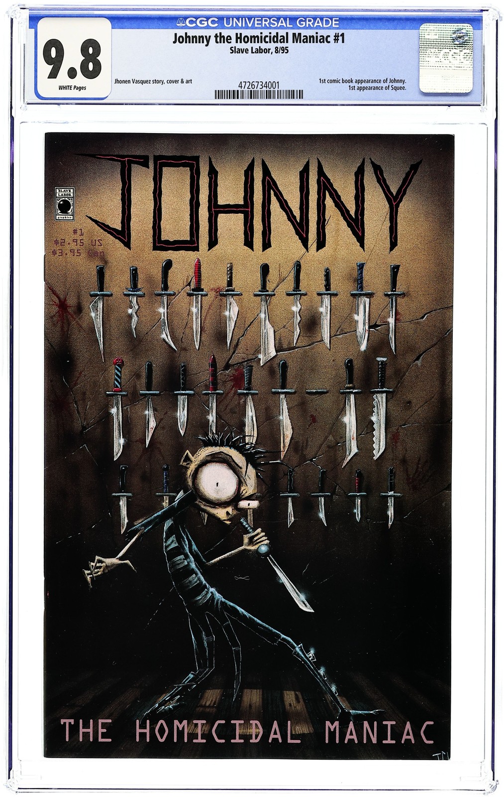 Johnny The Homicidal Maniac #1 1st Printing CGC 9.8 1995 4726734001
