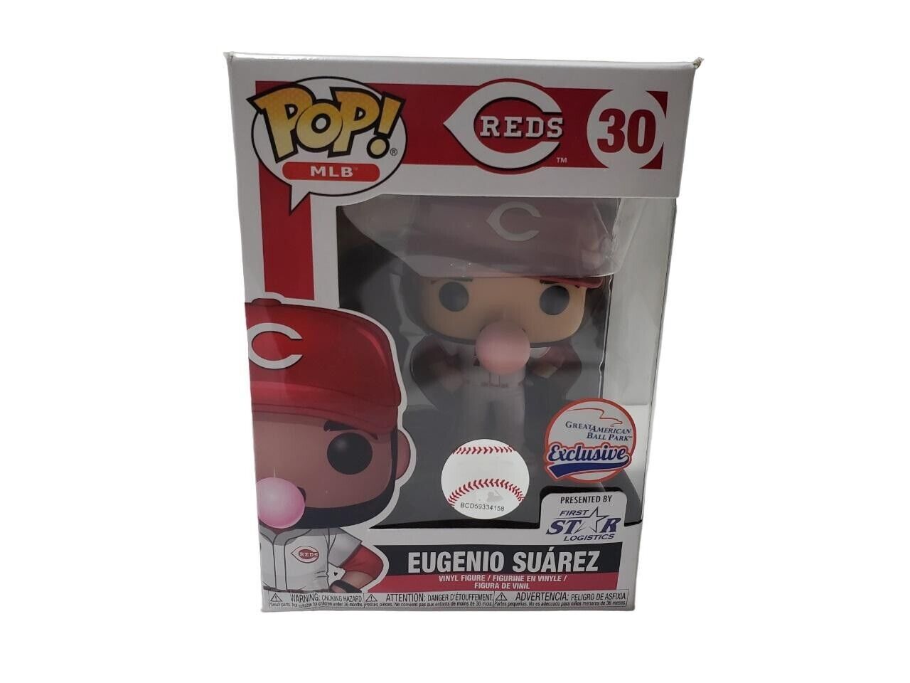 Funko Pop Eugenio Suarez #30 Figurine MLB White Jersey Exclusive Reds 5106