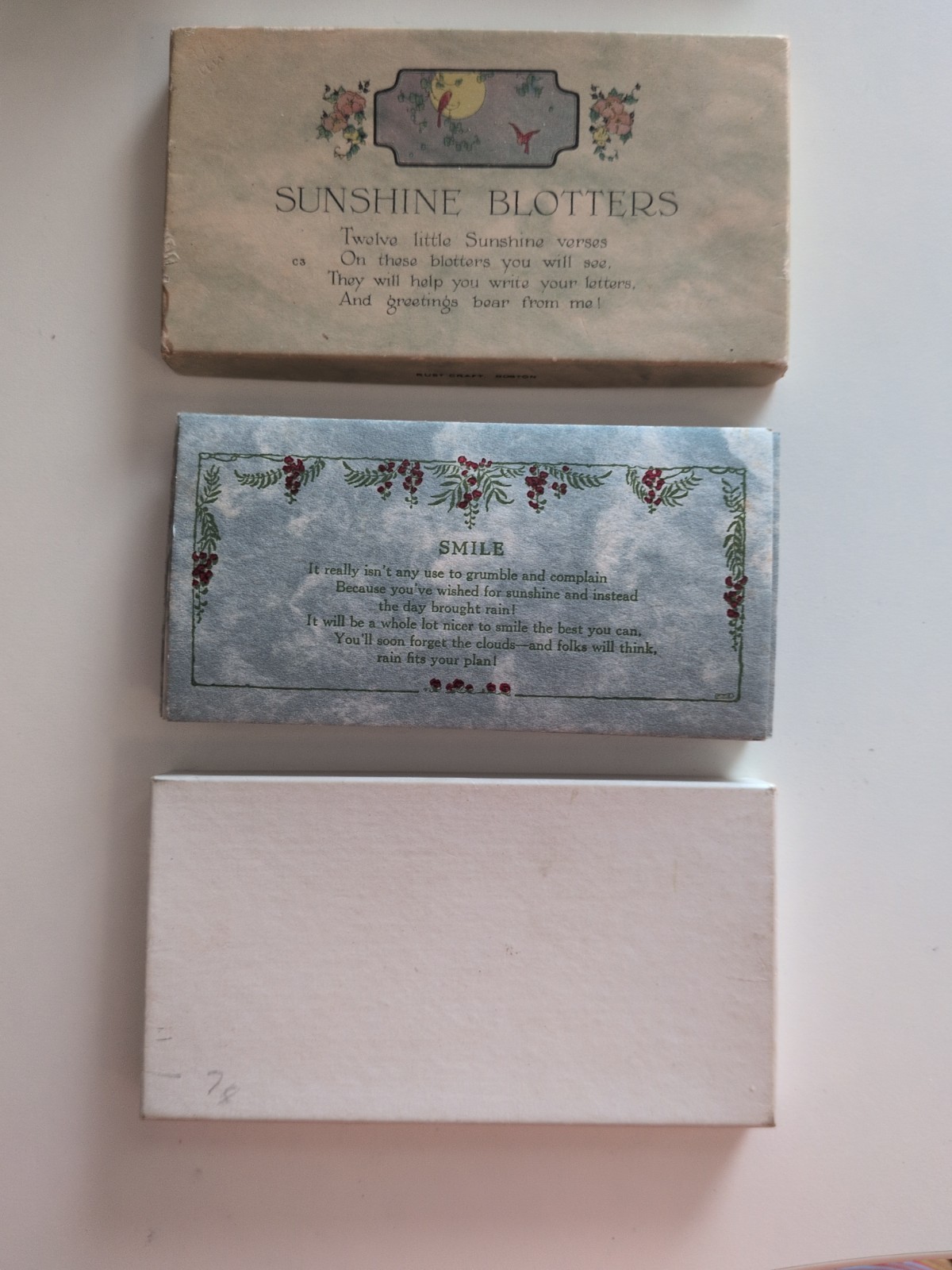 Antique Unused Sunshine Blotters Rust Craft Boston MA Lot of 21 Paper Ephemera Antique Unused Sunshine Blotters Rust Craft Boston MA Lot of 21 Paper Ephemera