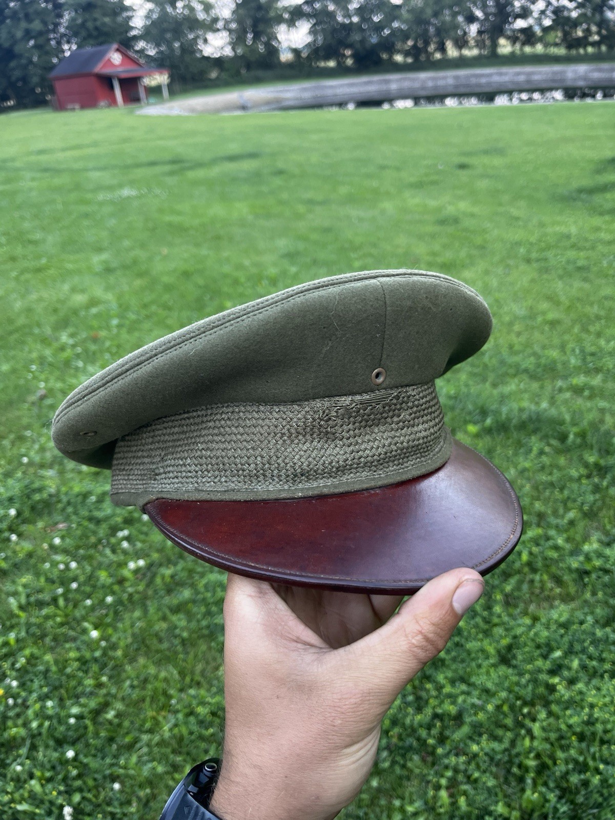 WW1 WWI 1920s US Army Officers Inter-war Visor Hat GREAT SHAPE WW1 WWI 1920s US Army Officers Inter-war Visor Hat GREAT SHAPE