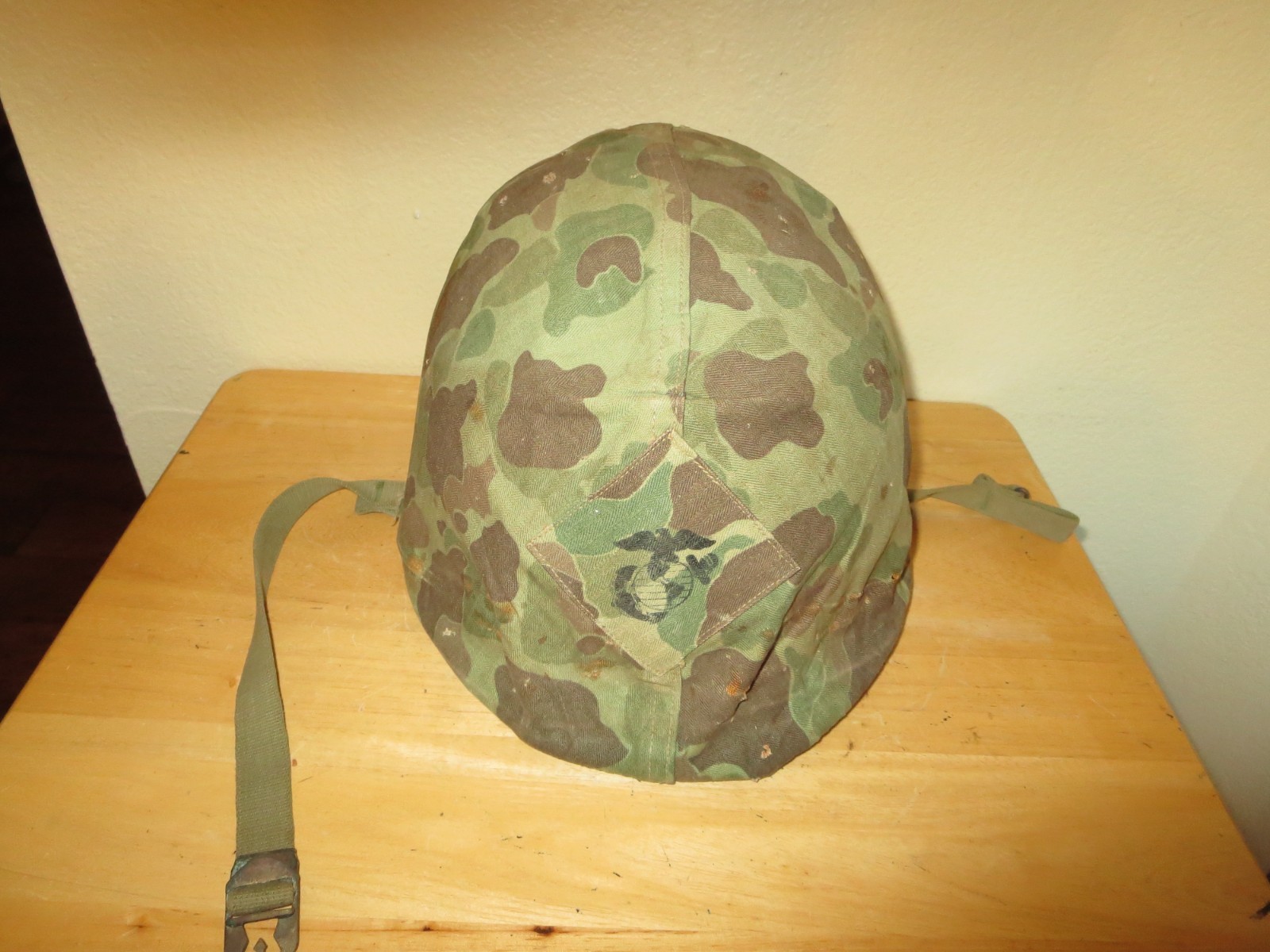 WWII / Korean War? USMC M1 Combat Helmet Original Please read description