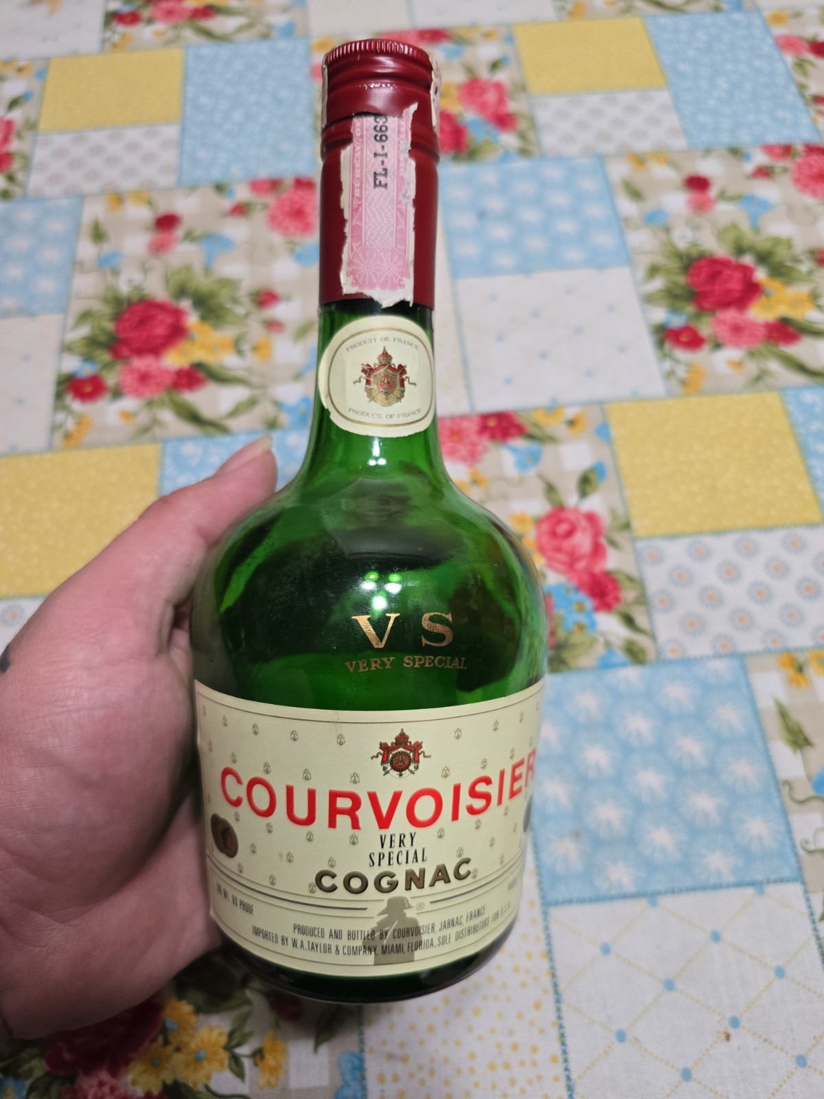 Courvoisier French Cognac Empty Green Bottle VS Very Special .5 L Empty Bottle Courvoisier French Cognac Empty Green Bottle VS Very Special .5 L Empty Bottle