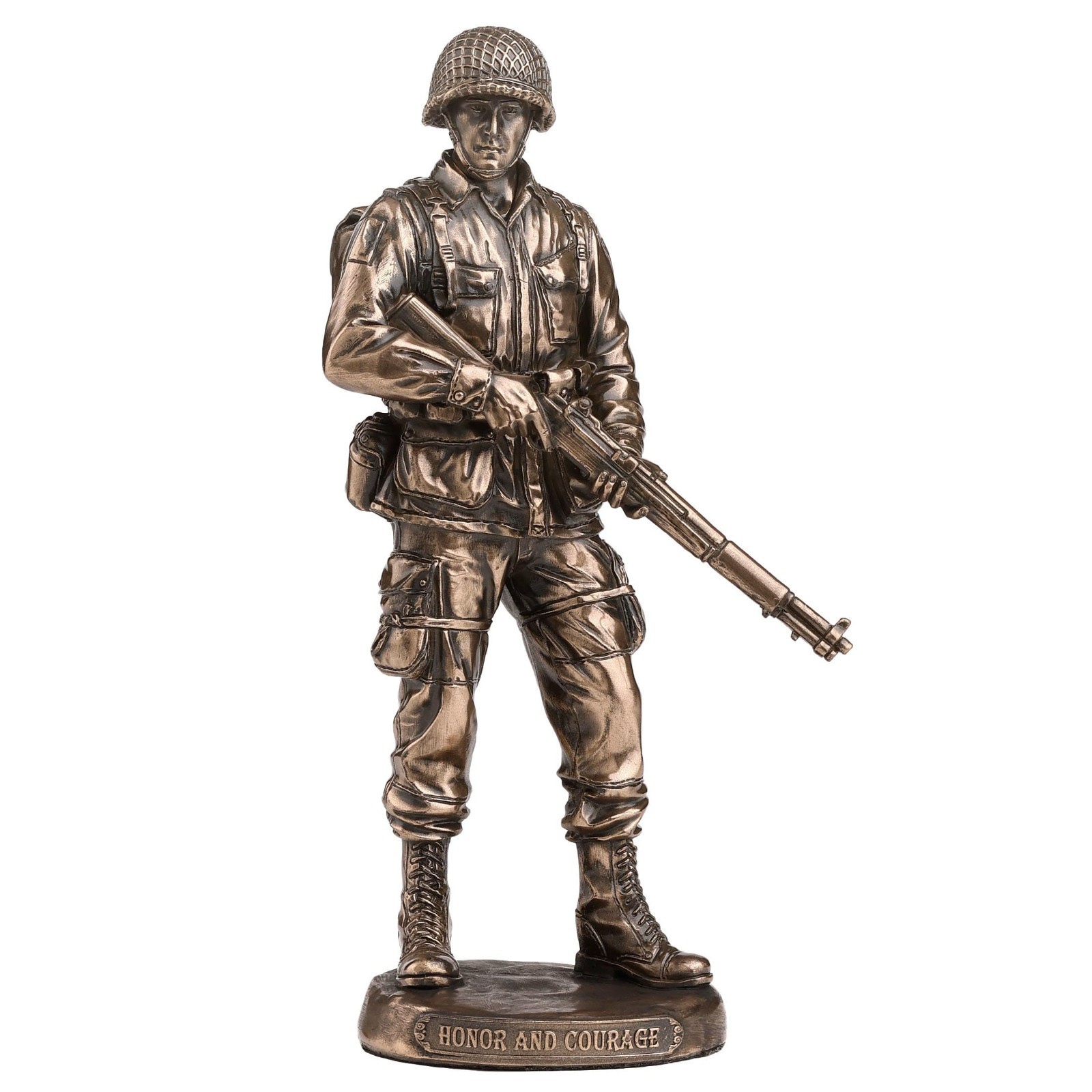 US Army Soldier Statue - Honor & Courage Figurine, 5.75 Inch Military Decor US Army Soldier Statue - Honor & Courage Figurine, 5.75 Inch Military Decor