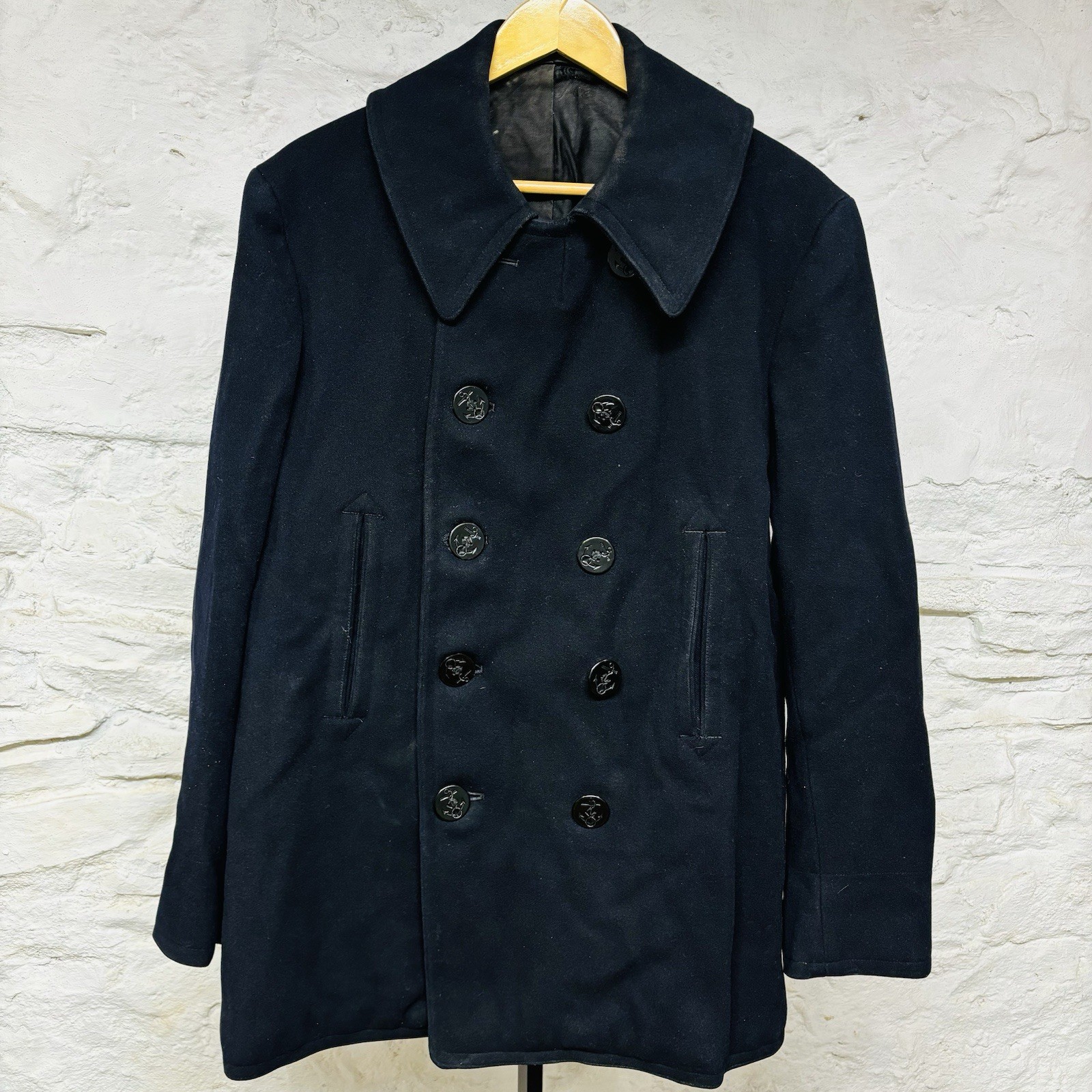 Pre-WWII Naval Clothing Factory 10 Button US Navy Wool Peacoat 1930s Vintage Pre-WWII Naval Clothing Factory 10 Button US Navy Wool Peacoat 1930s Vintage