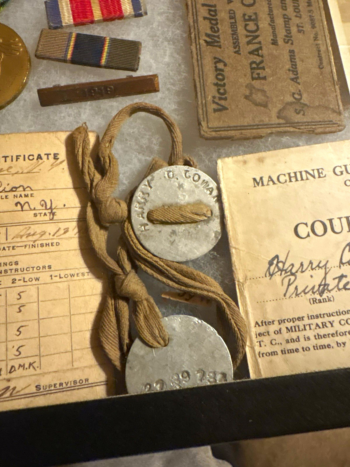 WWI US Army Air Forces Original Documents & Medals Group w/ Dog Tags Photos WWI US Army Air Forces Original Documents & Medals Group w/ Dog Tags Photos