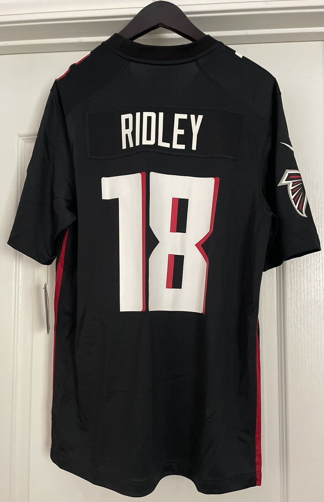 100% Authentic Falcons Calvin Ridley Nike Black Throwback Game Jersey Size XL 48